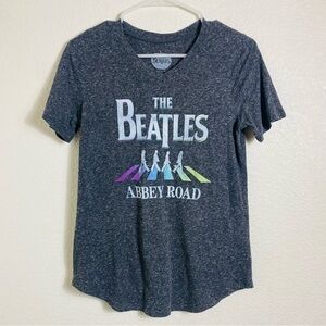 The Beatles Abbey Road Women's Graphic Gray Tee Size: Small